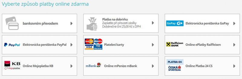 Platby ČR